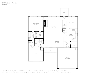 Floor plan 1 for 490 Roland Manor Dr
