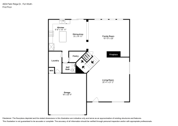 Floor plan 1 for 4904 Palm Ridge Dr