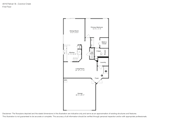 Floor plan 1 for 4916 Pelican St