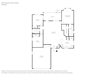 Floor plan 1 for 4920 Treasure Cay Rd