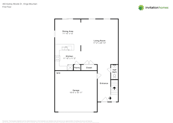 Floor plan 1 for 493 Aubrey Woods Dr