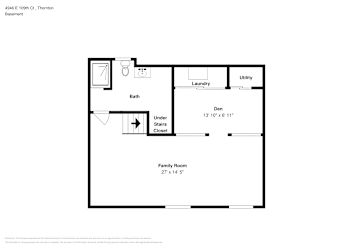 Floor plan 1 for 4946 E 109th Ct