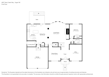 Floor plan 2 for 4957 Sara Creek Way