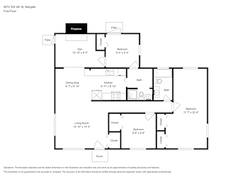 Floor plan 1 for 4972 SW 4th St