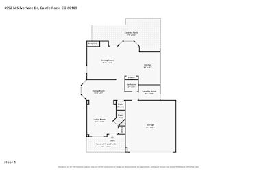 Floor plan 1 for 4992 N Silverlace Dr