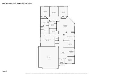 Floor plan 1 for 5000 Blackwood Dr