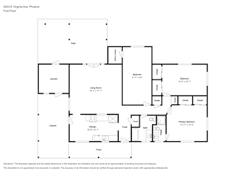 Floor plan 1 for 5003 E Virginia Ave