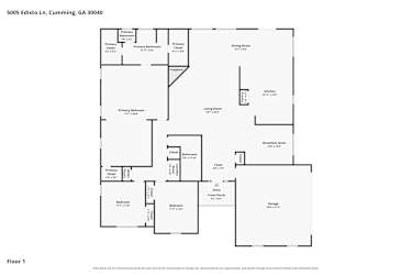 Floor plan 1 for 5005 Edisto Ln