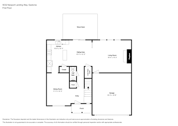 Floor plan 1 for 5032 Newport Landing Way