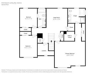 Floor plan 2 for 5032 Newport Landing Way