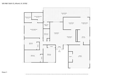 Floor plan 1 for 505 NW 136th Ct