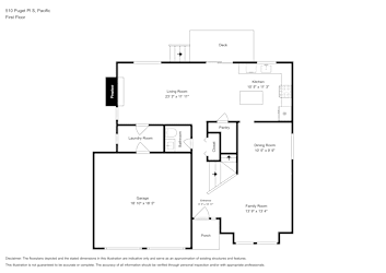 Floor plan 1 for 510 Puget Pl S
