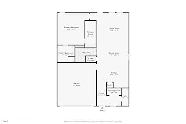 Floor plan 1 for 5101 Hidden Treasure Ln
