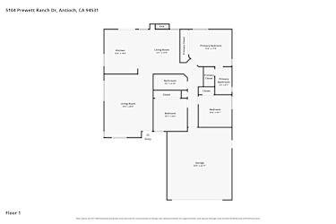 Floor plan 1 for 5104 Prewett Ranch Dr