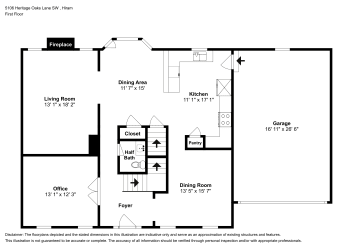 Floor plan 2 for 5106 Heritage Oaks Lane SW