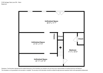 Floor plan 1 for 5106 Heritage Oaks Lane SW