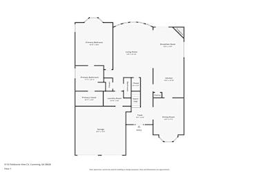 Floor plan 1 for 5115 Fieldstone View Cir