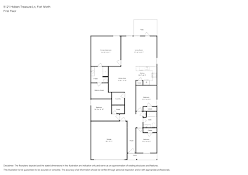 Floor plan 1 for 5121 Hidden Treasure Ln