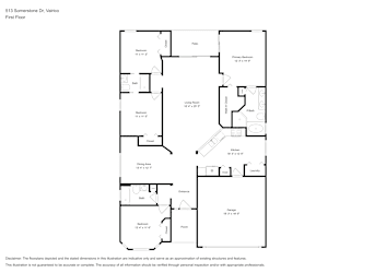 Floor plan 1 for 513 Somerstone Dr
