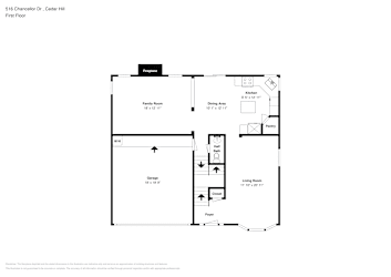 Floor plan 1 for 516 Chancellor Dr