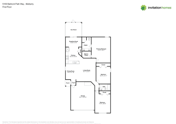 Floor plan 1 for 5160 Belmont Park Way