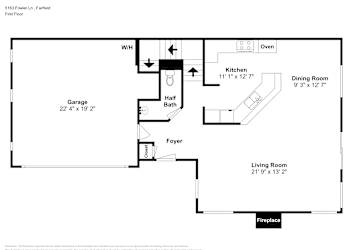 Floor plan 1 for 5163 Fowler Ln
