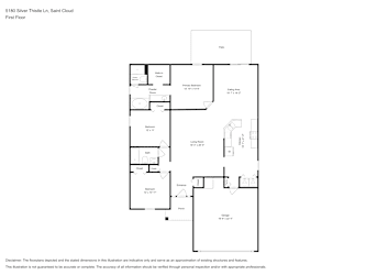 Floor plan 1 for 5180 Silver Thistle Ln