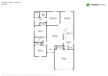 Floor plan 1 for 5180 Silver Thistle Ln