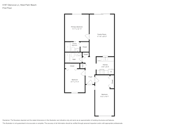 Floor plan 1 for 5187 Glencove Ln