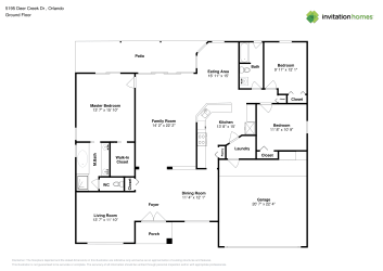 Floor plan 1 for 5195 Deer Creek Dr