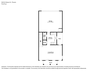 Floor plan 1 for 5203 W Warner St