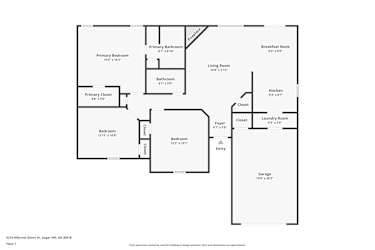 Floor plan 1 for 5210 Hillcrest Glenn Dr