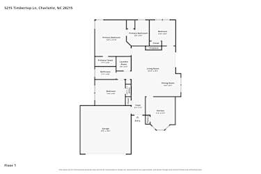 Floor plan 1 for 5215 Timbertop Ln