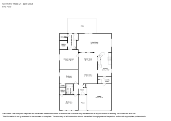 Floor plan 1 for 5241 Silver Thistle Ln
