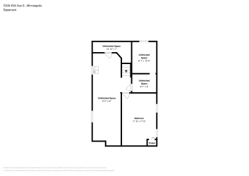 Floor plan 1 for 5309 45th Ave S