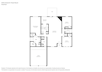 Floor plan 1 for 5345 Colonial Dr
