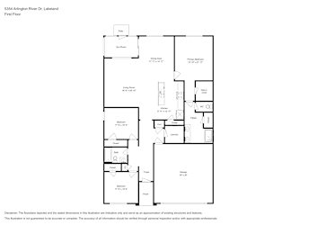 Floor plan 1 for 5354 Arlington River Dr