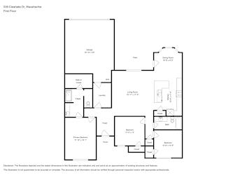 Floor plan 1 for 539 Clearlake Dr