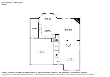 Floor plan 1 for 5400 Wicklander Dr