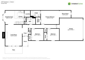 Floor plan 1 for 5405 Sandpiper Ln