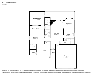 Floor plan 2 for 5427 N 74th Ave