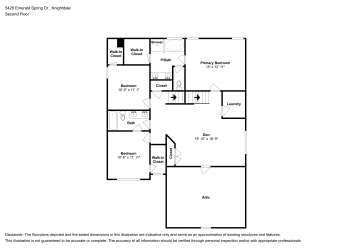 Floor plan 2 for 5428 Emerald Spring Dr