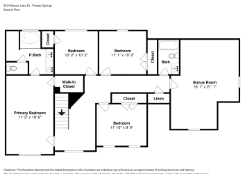 Floor plan 2 for 5434 Beaver Lake Dr