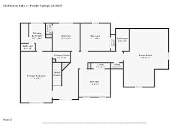 Floor plan 2 for 5434 Beaver Lake Dr
