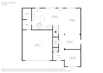 Floor plan 1 for 544 Snooks Ct