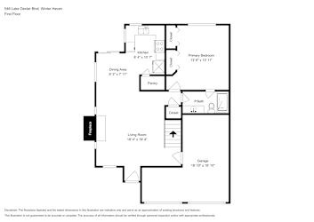 Floor plan 1 for 546 Lake Dexter Blvd