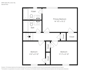 Floor plan 2 for 5469 Liberty Rd