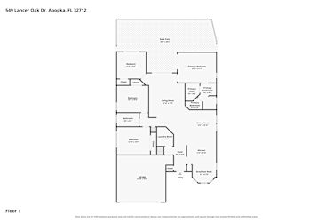 Floor plan 1 for 549 Lancer Oak Dr