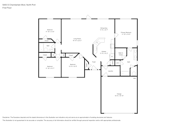 Floor plan 1 for 5493 S Chamberlain Blvd