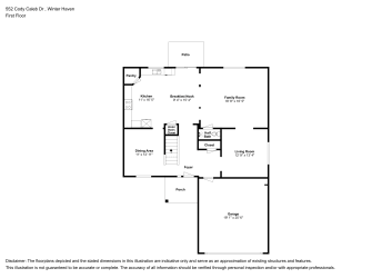 Floor plan 1 for 552 Cody Caleb Dr